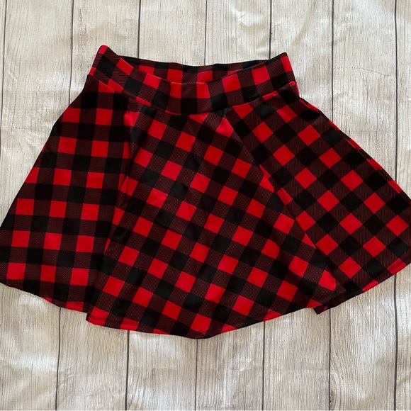 High waisted plaid skater skirt - Picture 3 of 3